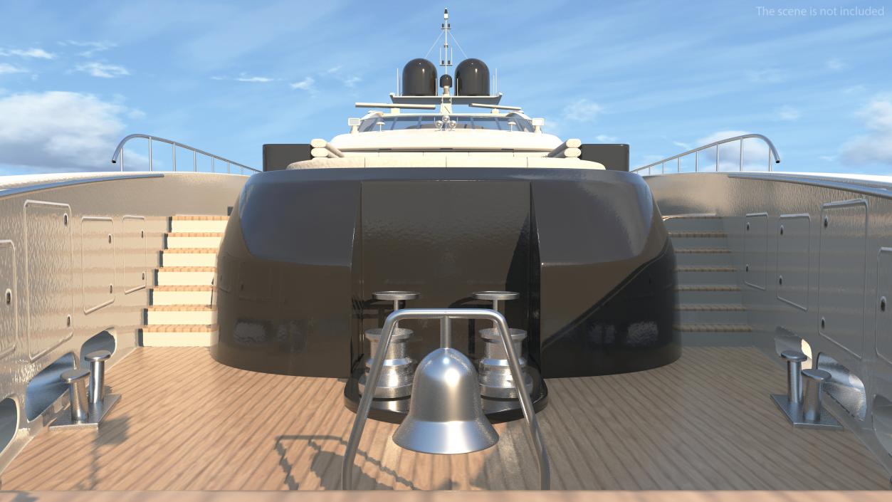 3D Luxury Motor Mega Yacht model