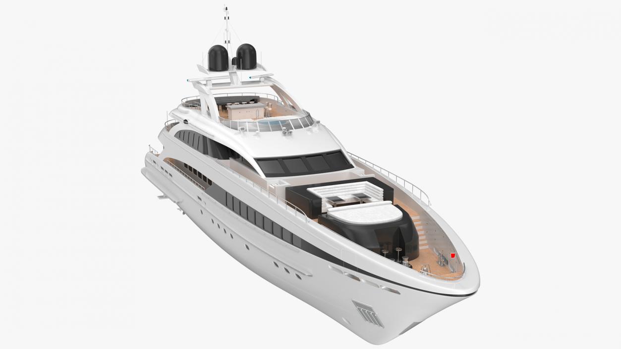 3D Luxury Motor Mega Yacht model