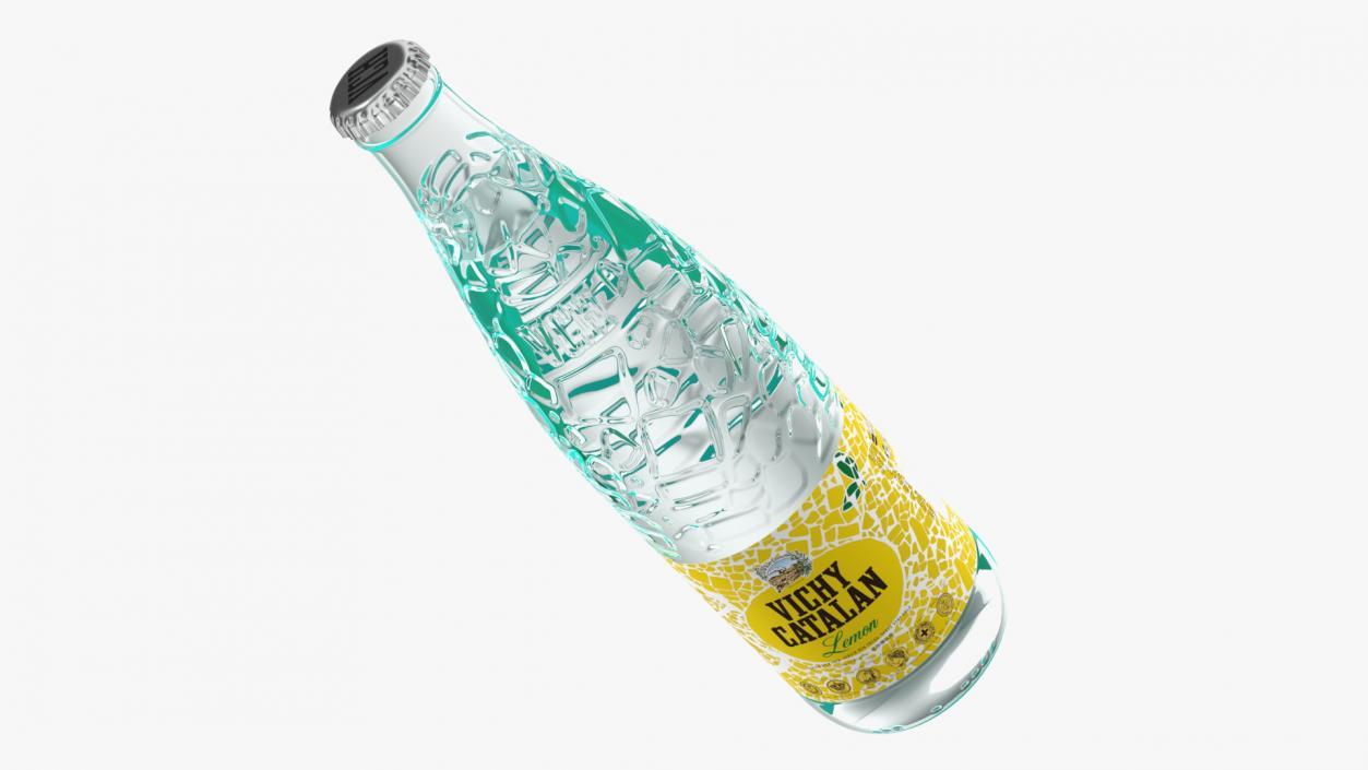 3D Mineral Water Vichy Catalan Lemon model