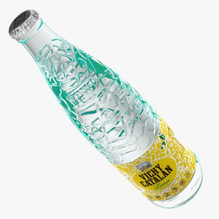 3D Mineral Water Vichy Catalan Lemon model