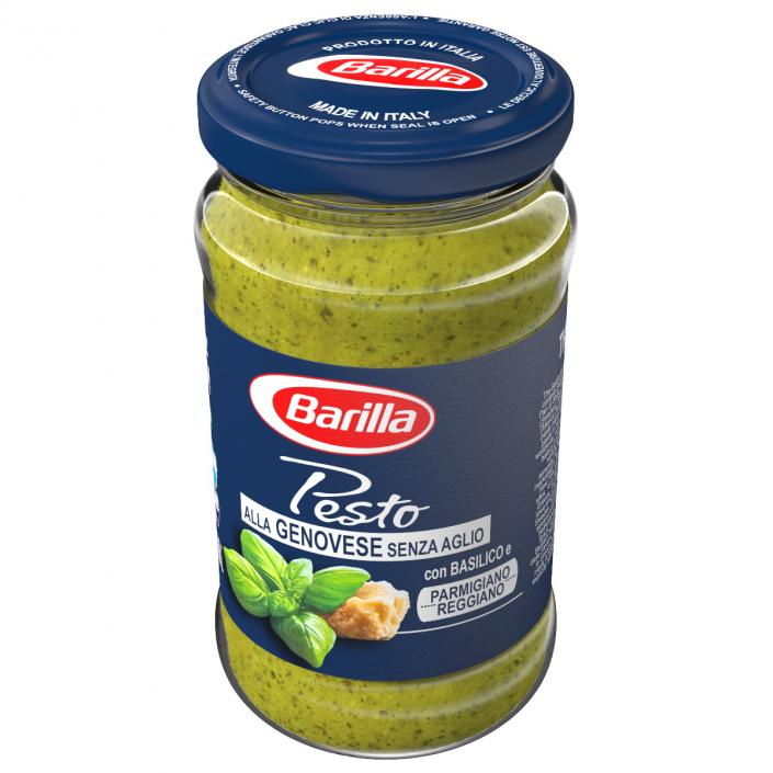 3D model Barilla Genovese Pesto Sauce 190 ml