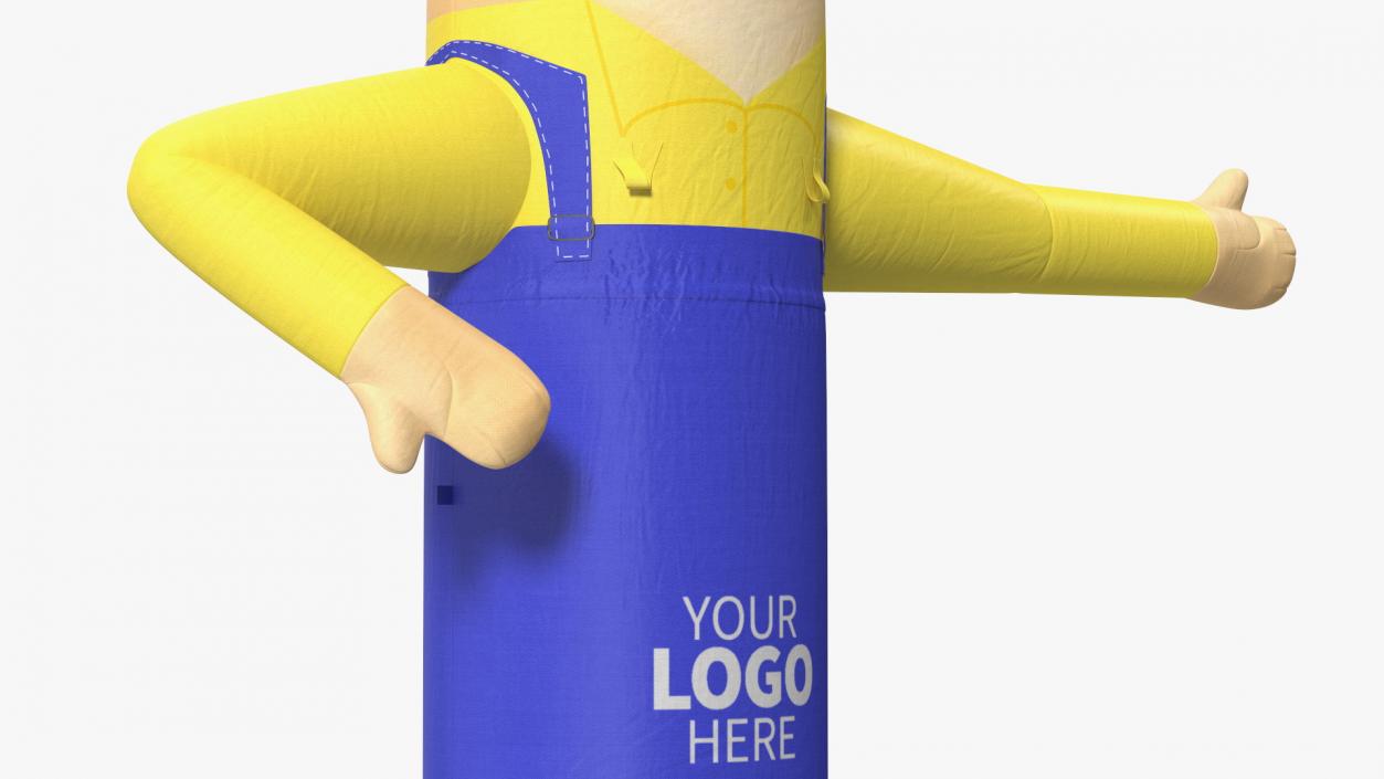 3D Inflatable Barker Right Hand Animated for Maya