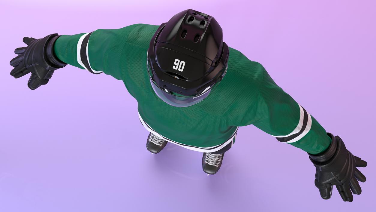 Hockey Equipment Green 2 3D model