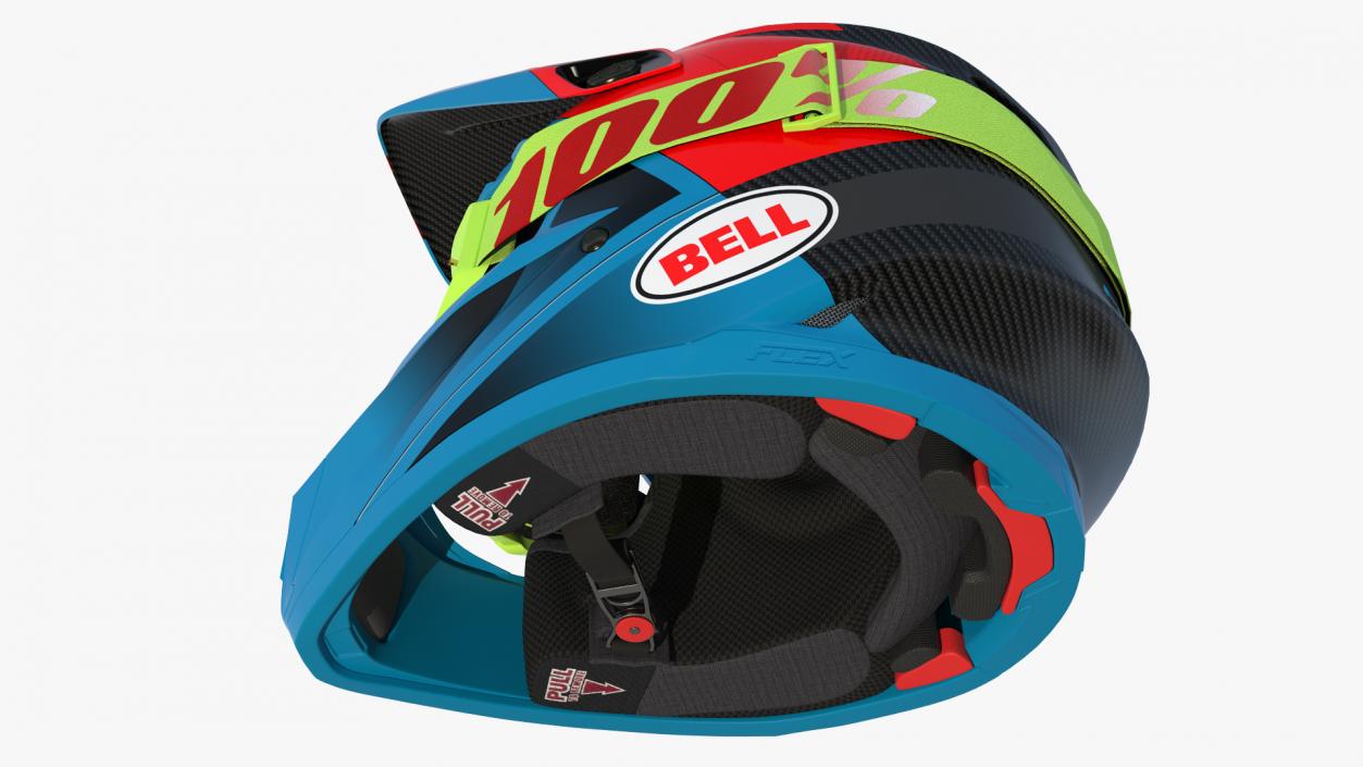 3D Bell Off-Road Motorcycle Helmet Blue