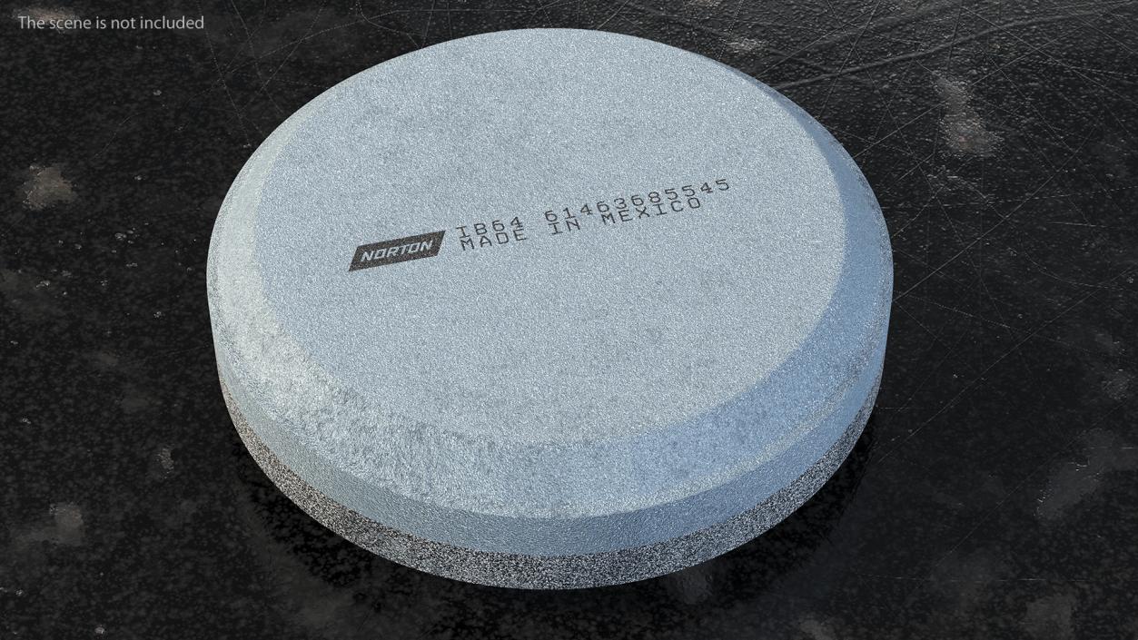 3D model Whetstone Round Grey