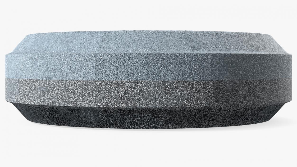 3D model Whetstone Round Grey