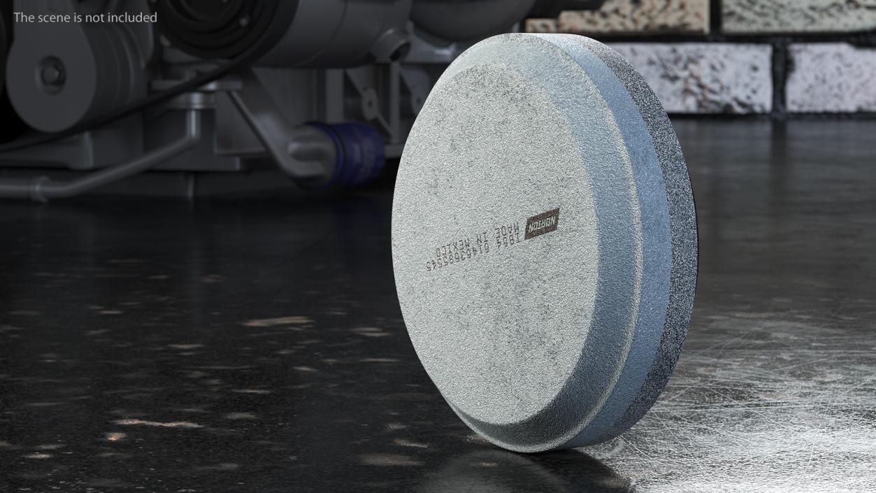 3D model Whetstone Round Grey