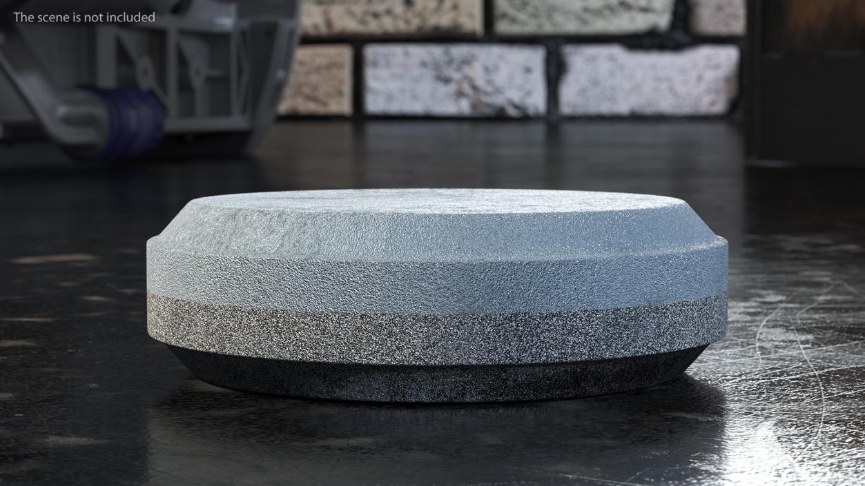 3D model Whetstone Round Grey