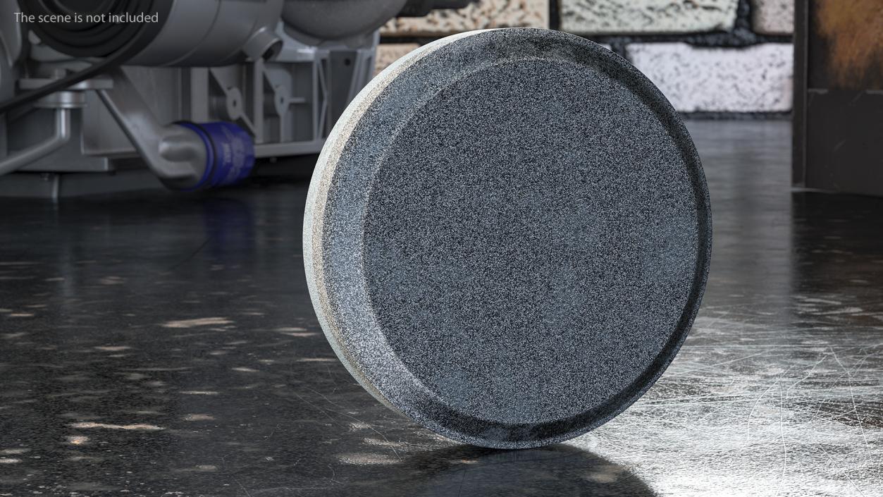 3D model Whetstone Round Grey