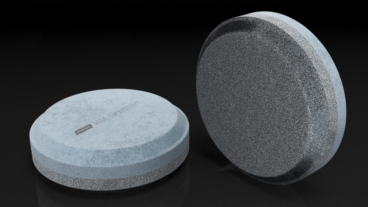 3D model Whetstone Round Grey