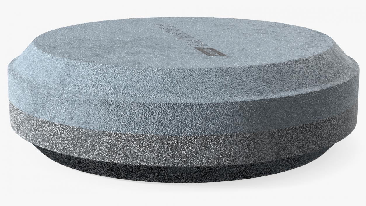 3D model Whetstone Round Grey