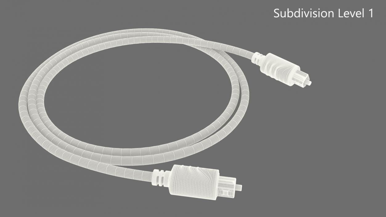 Optical Audio Cable 3D model