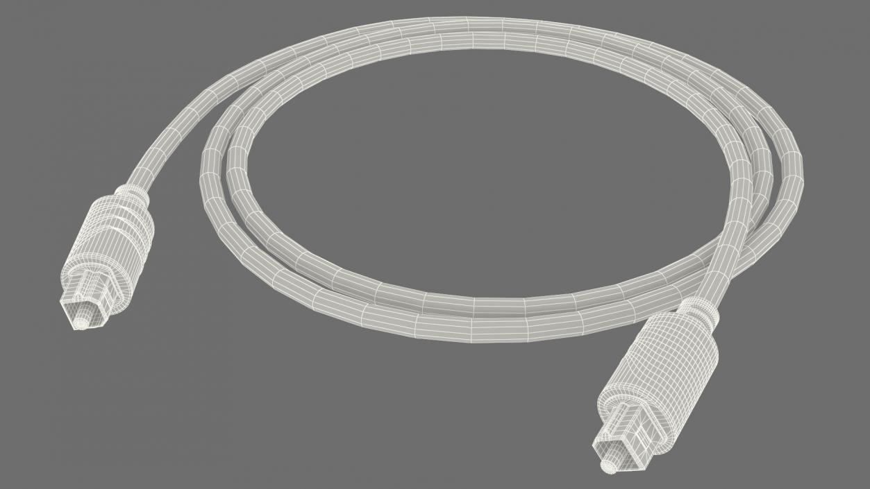 Optical Audio Cable 3D model