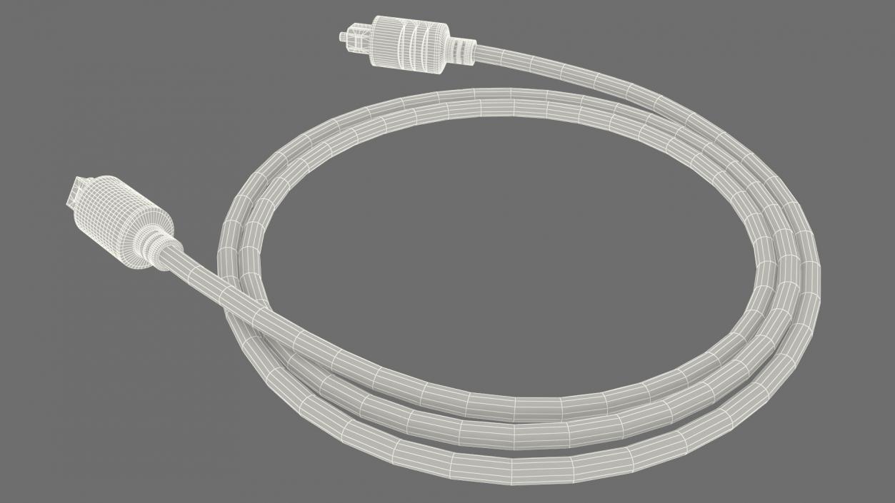 Optical Audio Cable 3D model