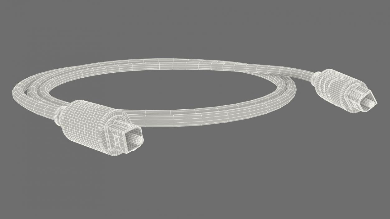 Optical Audio Cable 3D model