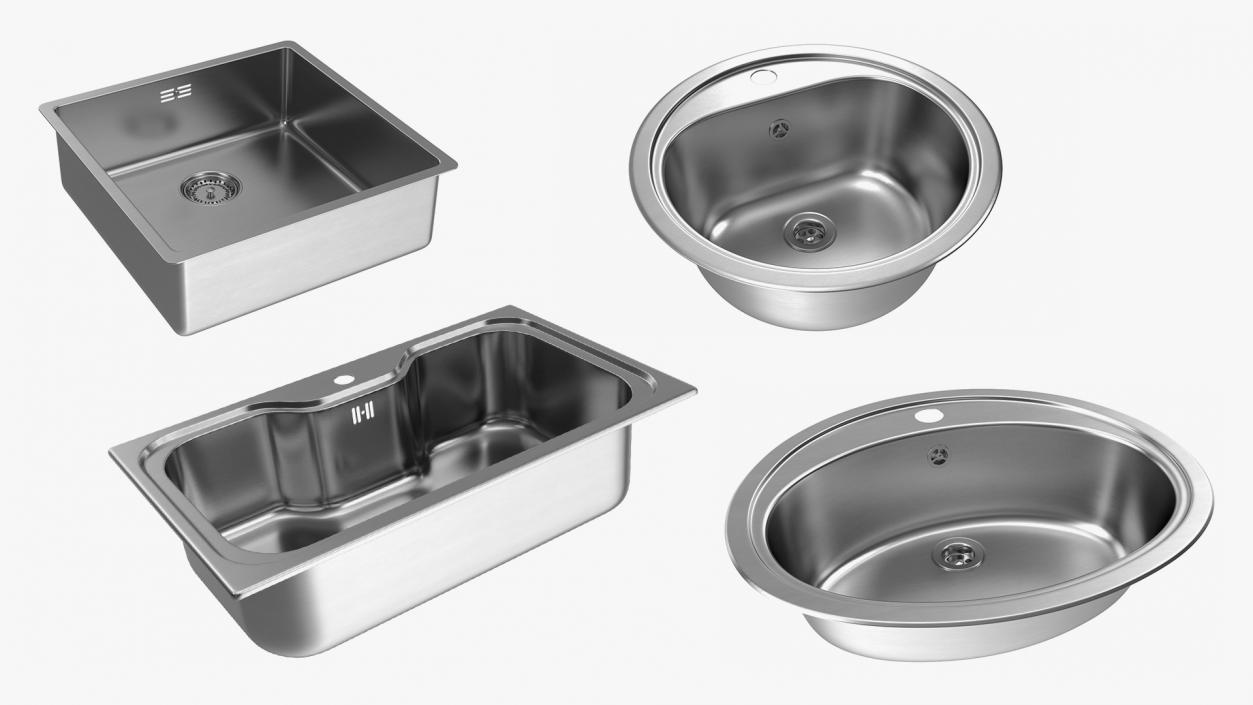 3D Kitchen Sinks Collection 4