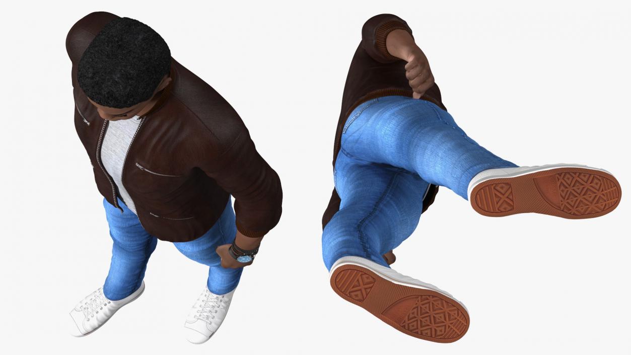 Teenager Light Skin Street Outfit Standing Pose 3D