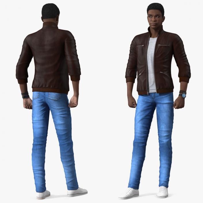 Teenager Light Skin Street Outfit Standing Pose 3D