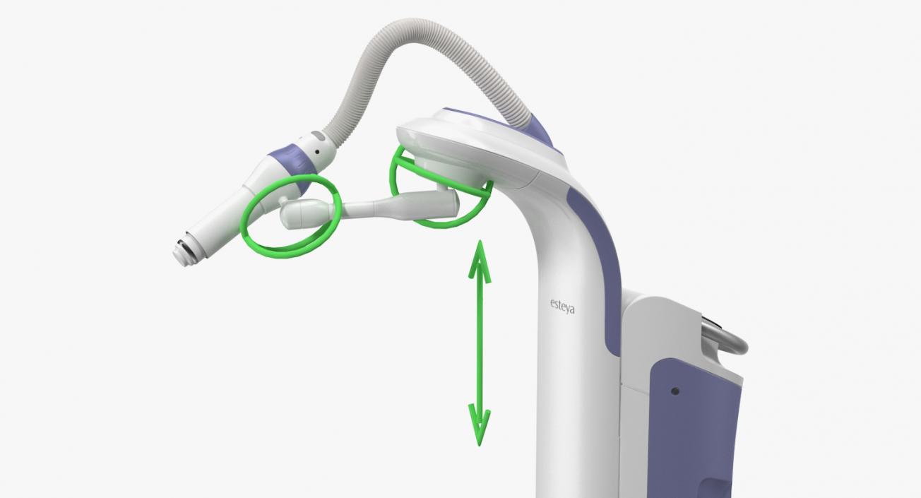 3D model Brachytherapy Machine Esteya Rigged