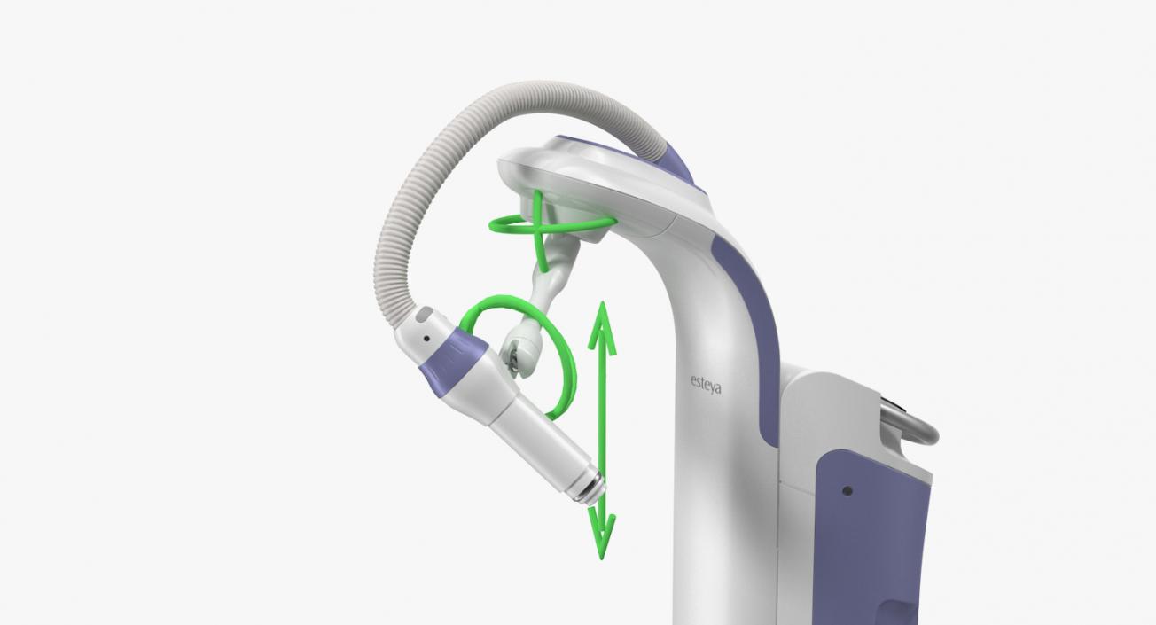 3D model Brachytherapy Machine Esteya Rigged