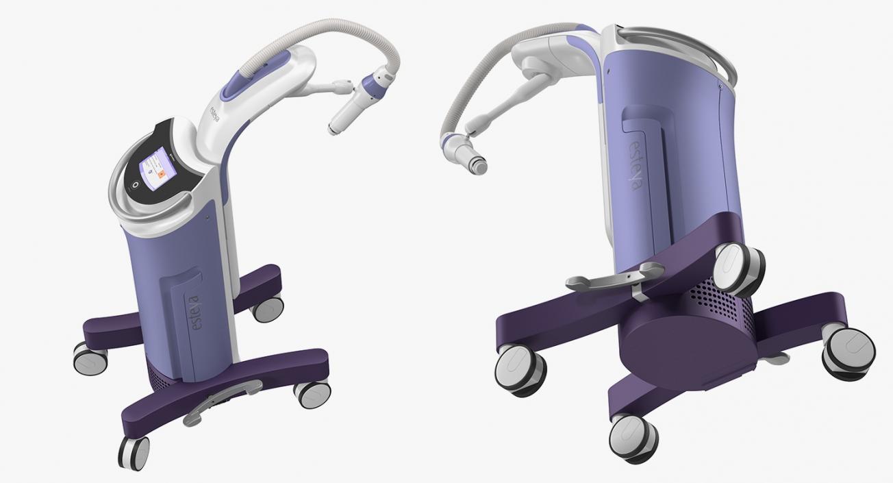 3D model Brachytherapy Machine Esteya Rigged