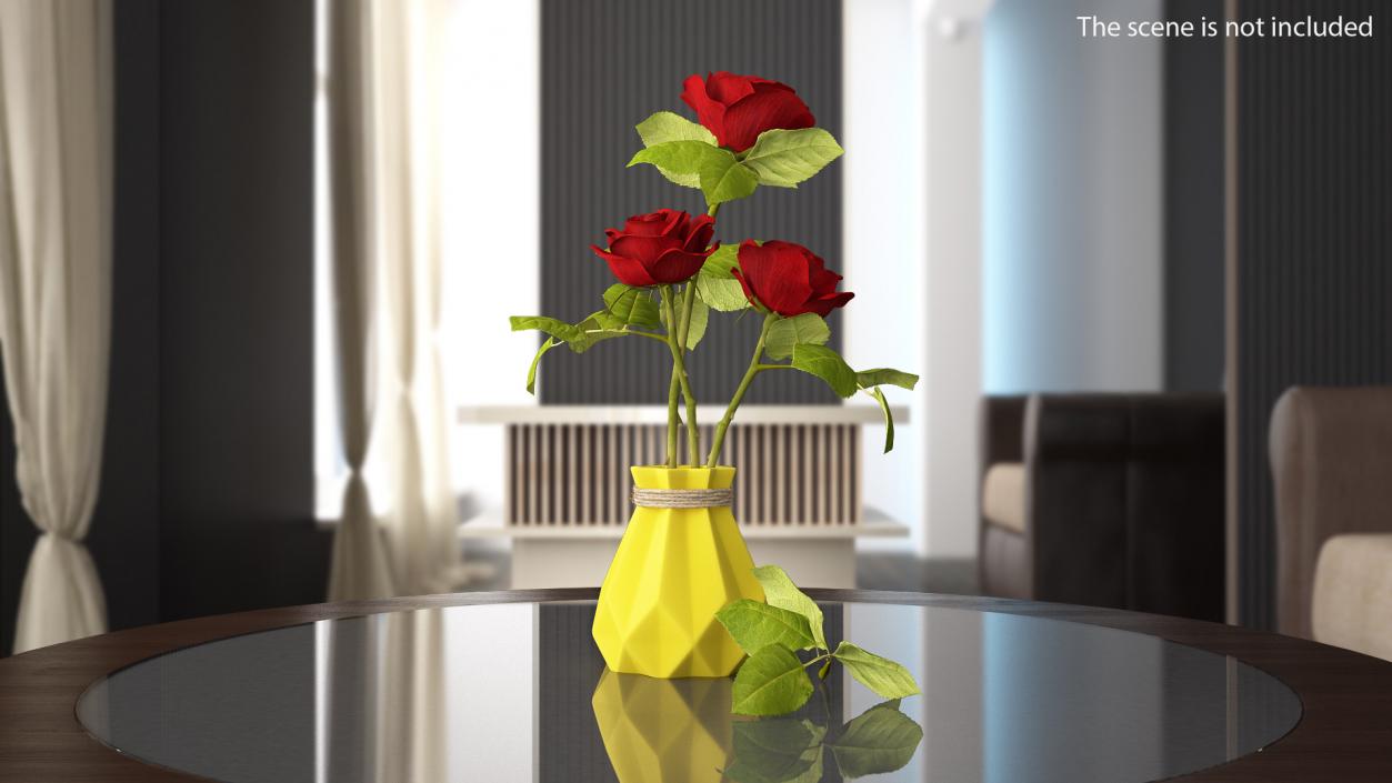 3D model Porcelain Modern Diamond shape Vase