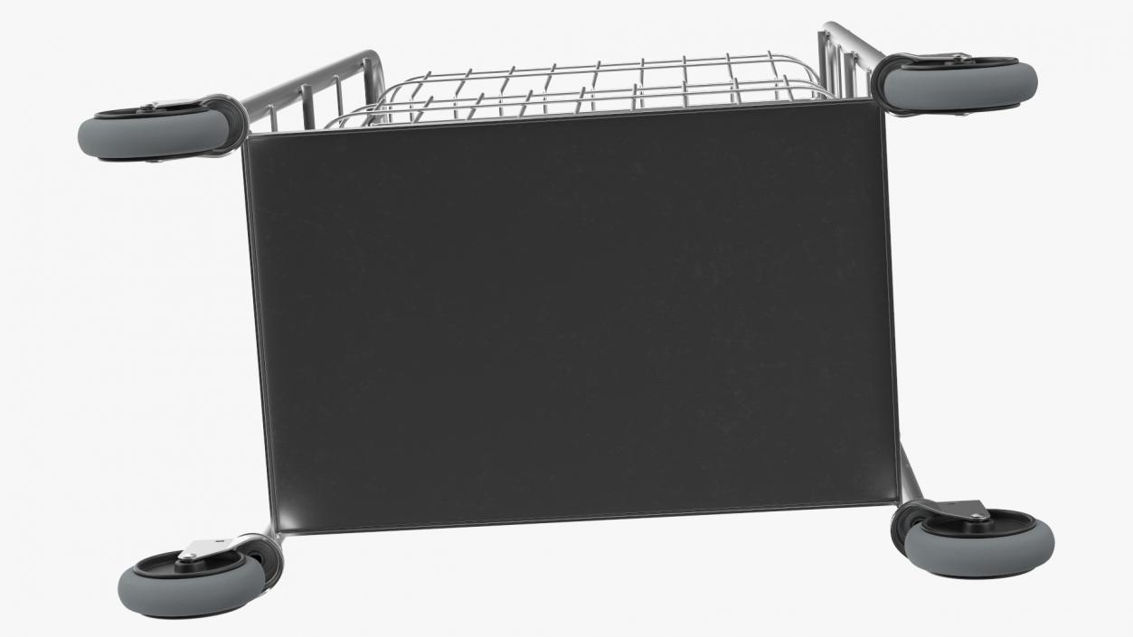 3D model Steel Wire Basket Trolley