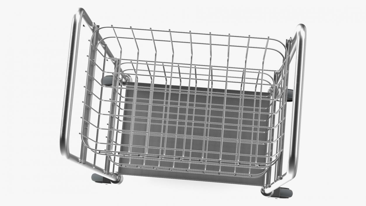 3D model Steel Wire Basket Trolley