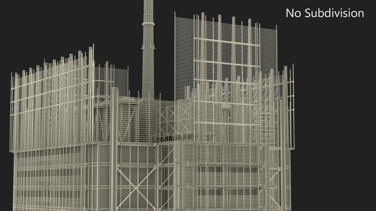 3D model New York Times Tower Lights On