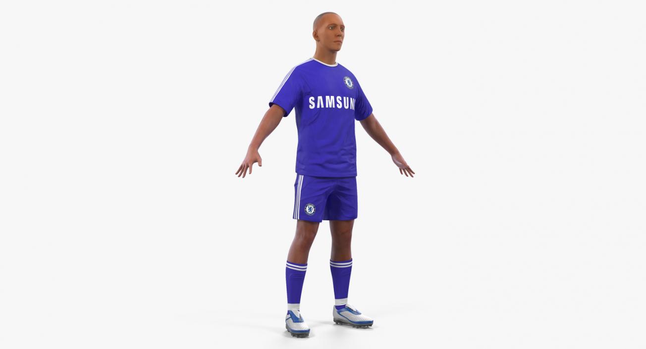 3D Soccer or Football Player Chelsea model