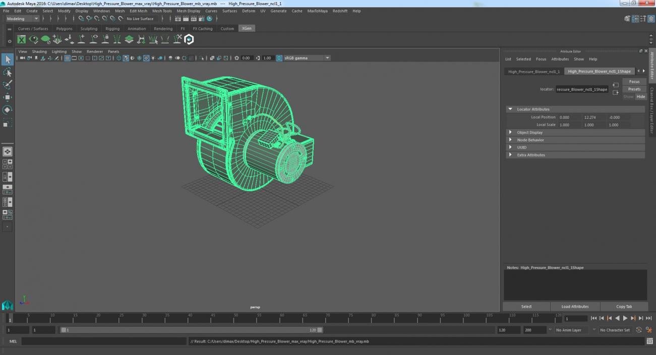 3D model High Pressure Blower