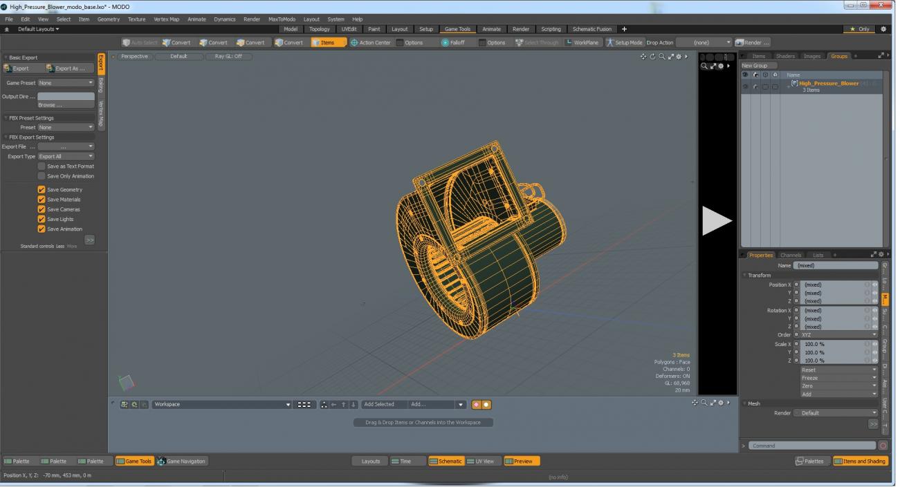 3D model High Pressure Blower