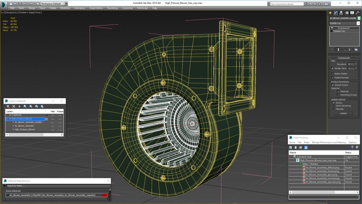 3D model High Pressure Blower