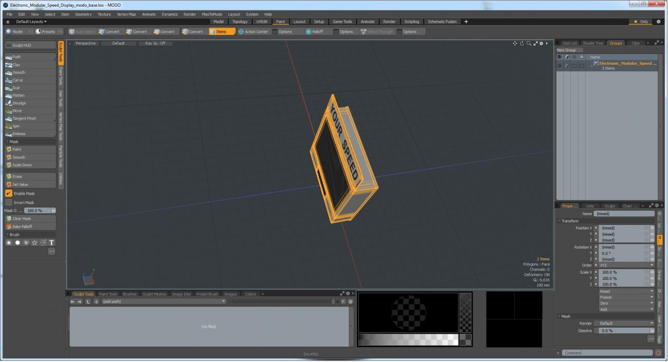 Electronic Modular Speed Display 3D