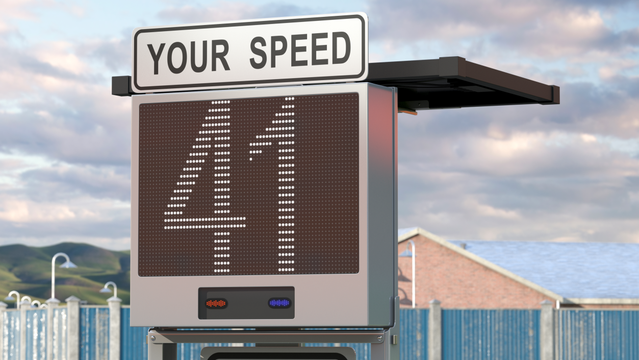 Electronic Modular Speed Display 3D