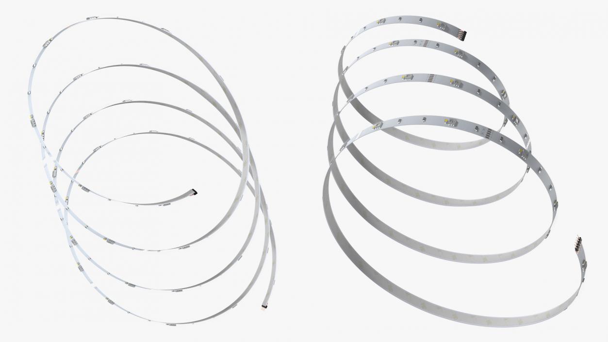 LED Strip Light Spiral Tape 3D