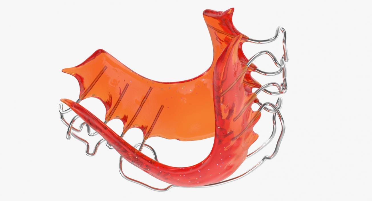 3D Dental Tooth Braces and Retainer Collection model