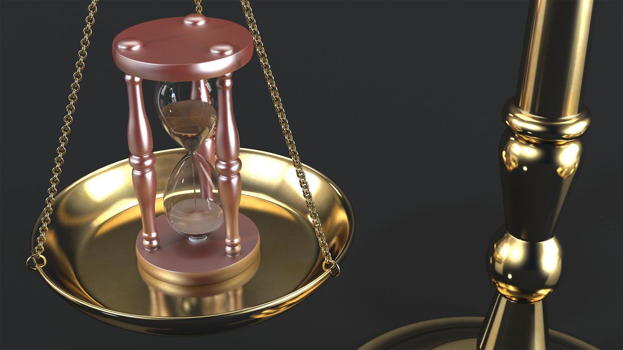 Time Or Money On The Scales 3D Model1 3D