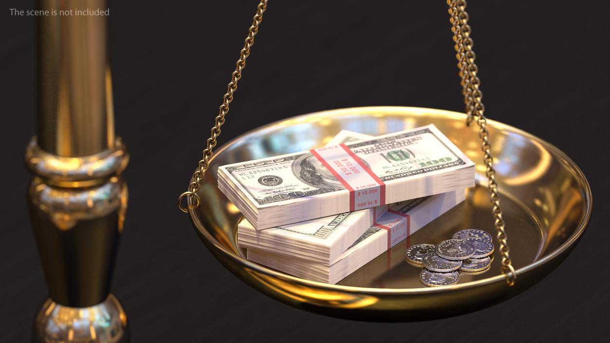 Time Or Money On The Scales 3D Model1 3D