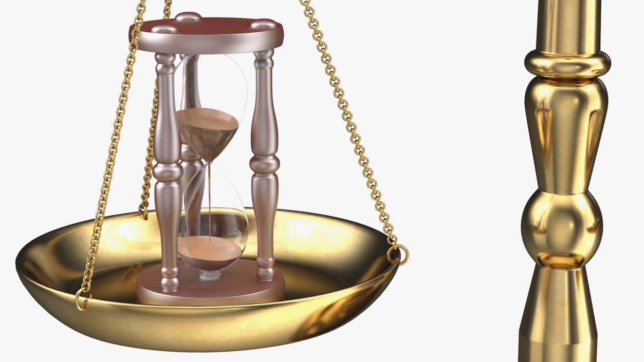 Time Or Money On The Scales 3D Model1 3D