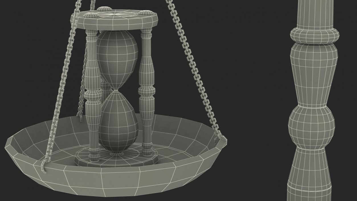 Time Or Money On The Scales 3D Model1 3D