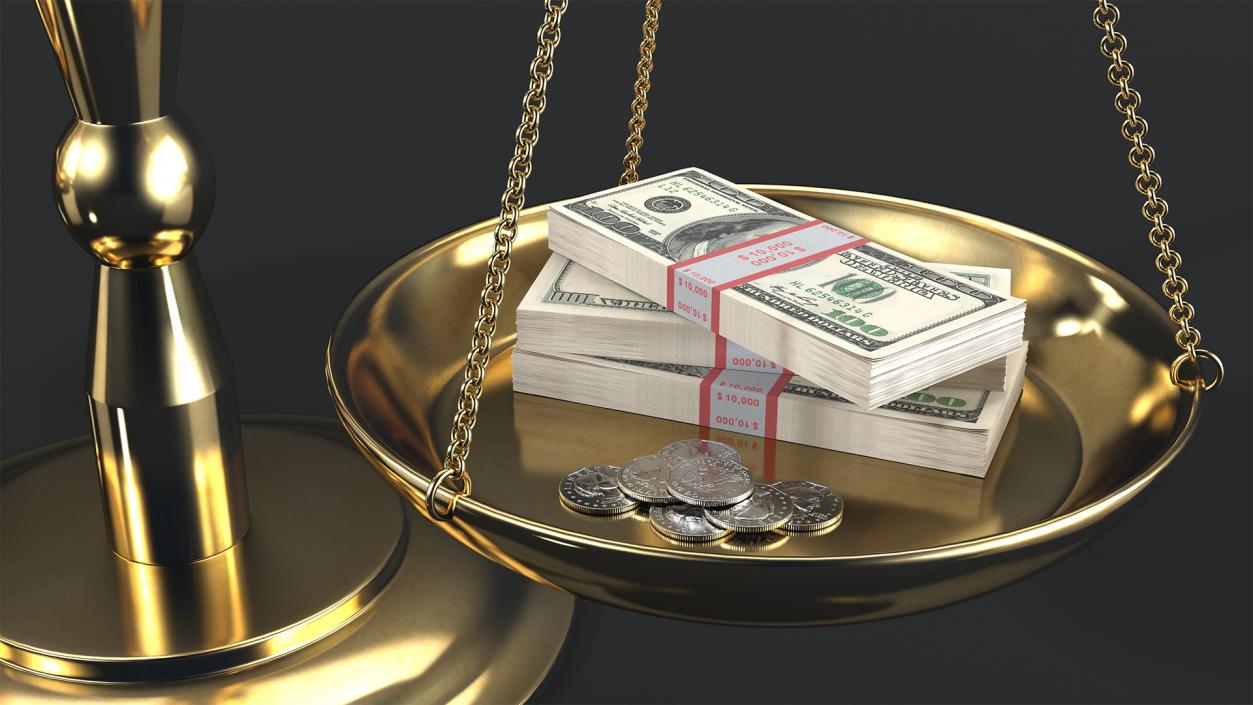 Time Or Money On The Scales 3D Model1 3D