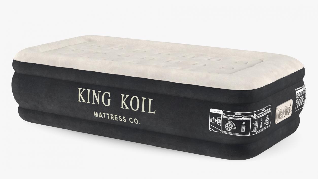 Air Mattress King Koil Twin Size 3D