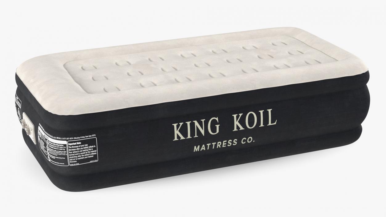 Air Mattress King Koil Twin Size 3D