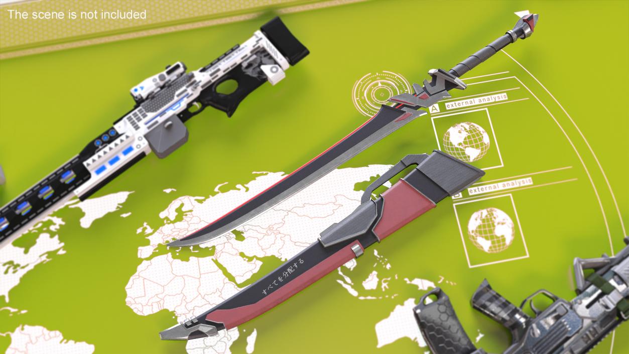 3D Si Fi Energy Sword model