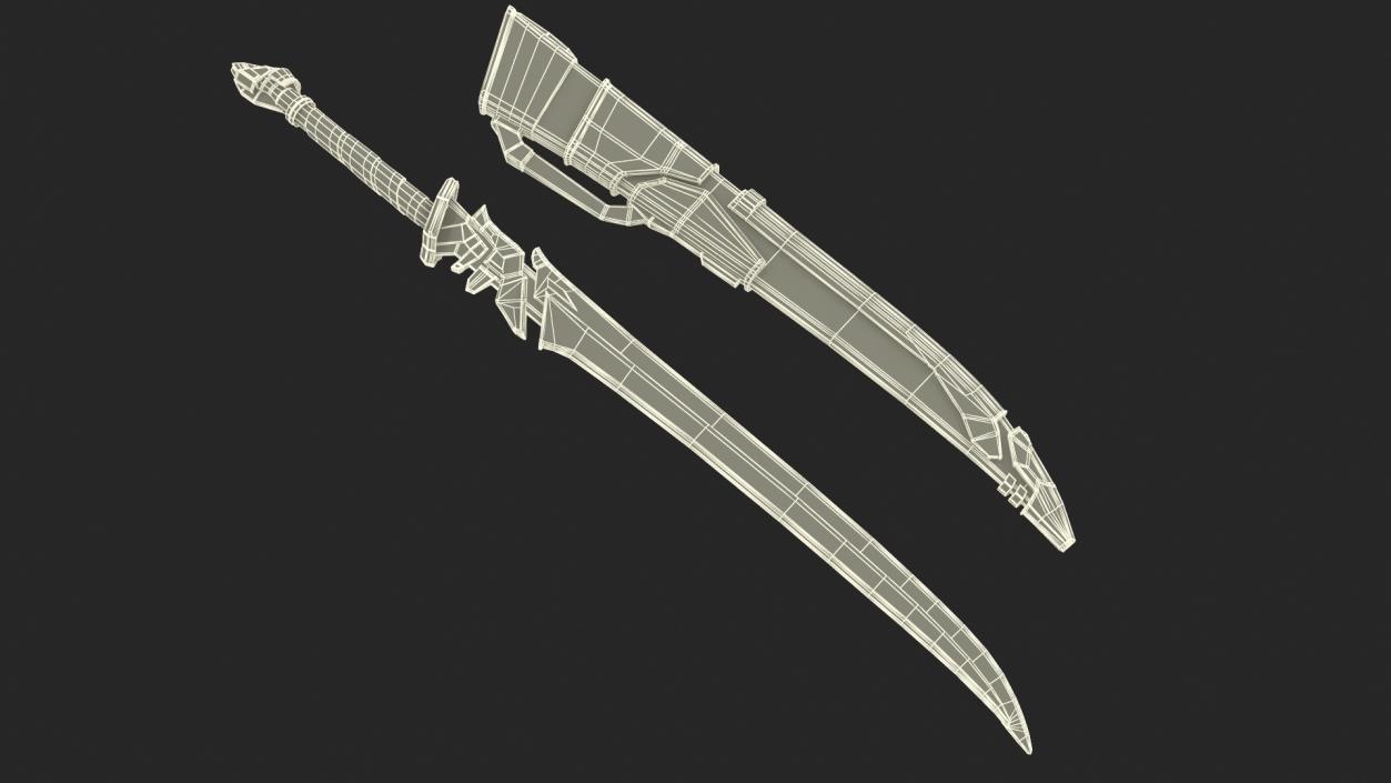 3D Si Fi Energy Sword model