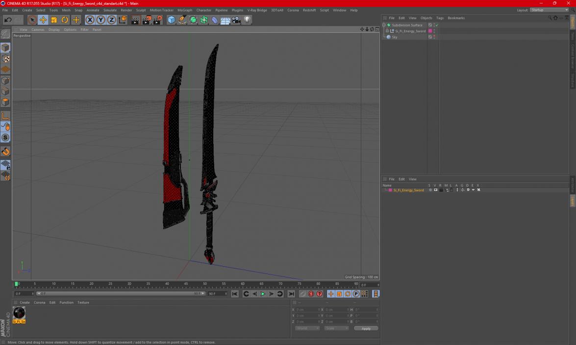 3D Si Fi Energy Sword model