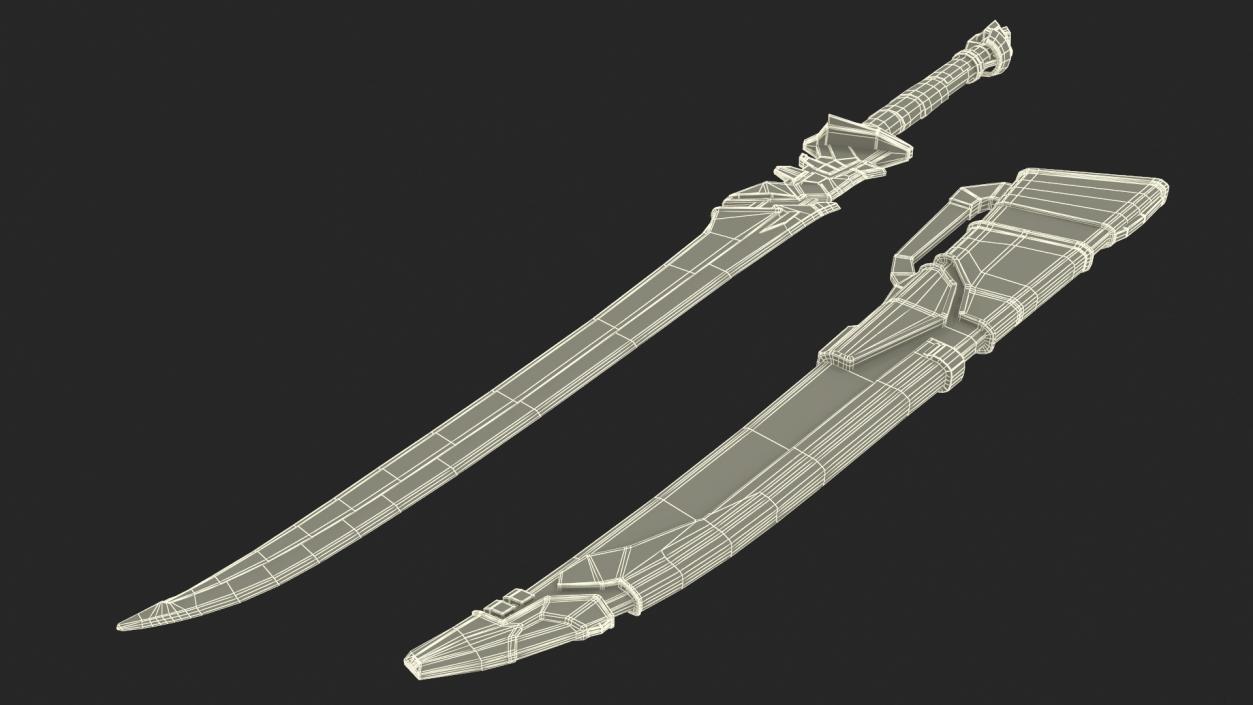 3D Si Fi Energy Sword model