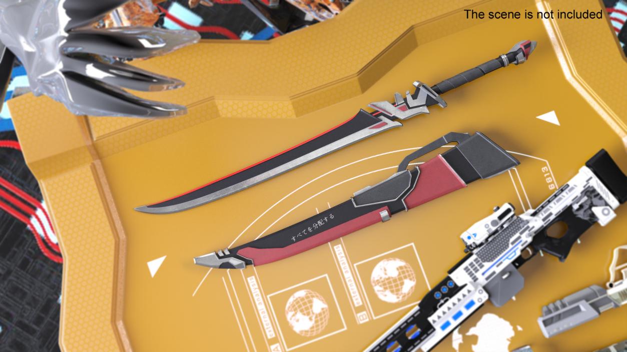 3D Si Fi Energy Sword model