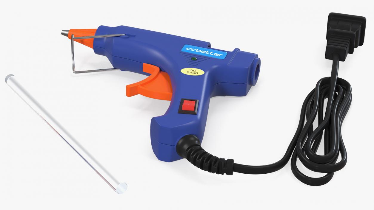 3D CCbetter Mini Hot Glue Gun Folded model